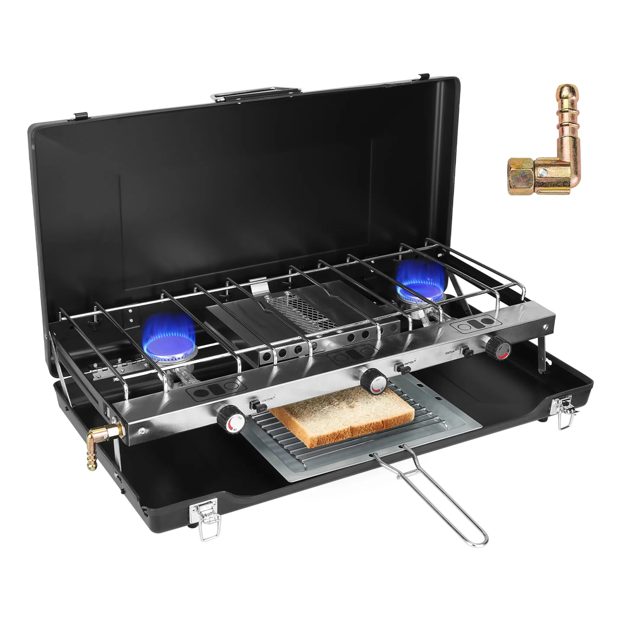 Explore the Great Outdoors with Our 3 Burner Camping Stove
